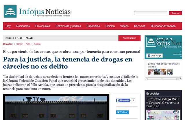 Publicación original por Infojus Noticias