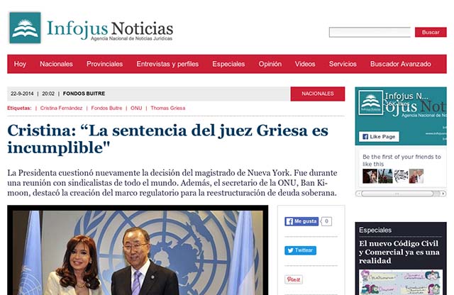 Publicación original por Infojus Noticias