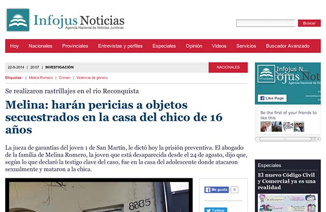 Publicación original por Infojus Noticias
