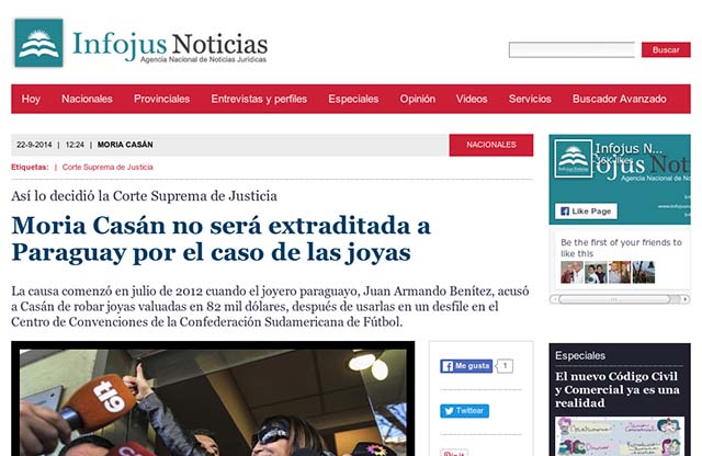 Publicación original por Infojus Noticias