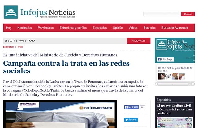 Publicación original por Infojus Noticias