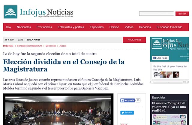 Publicación original por Infojus Noticias