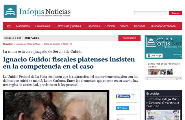 Publicación original por Infojus Noticias