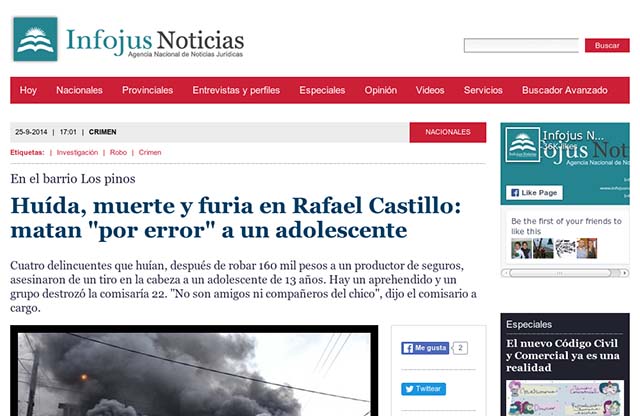 Publicación original por Infojus Noticias
