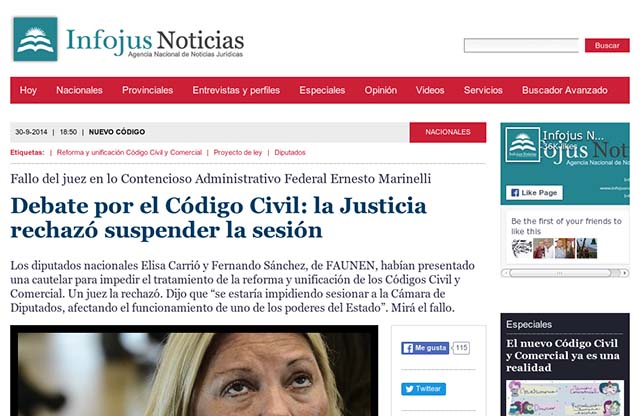 Publicación original por Infojus Noticias