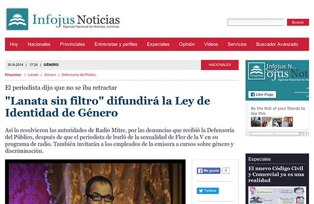Publicación original por Infojus Noticias