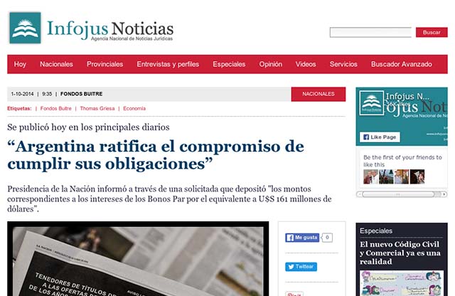 Publicación original por Infojus Noticias