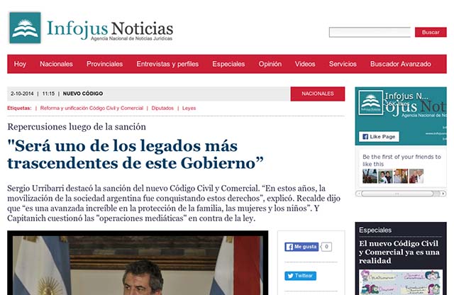 Publicación original por Infojus Noticias