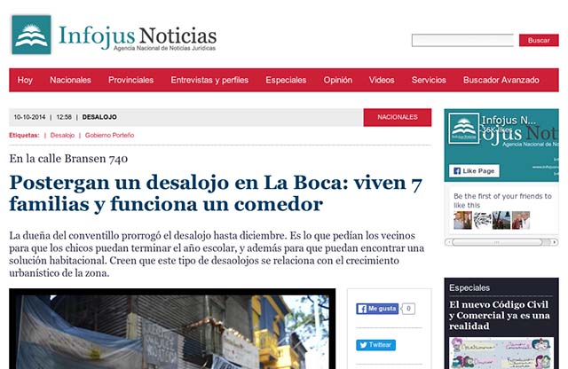 Publicación original por Infojus Noticias