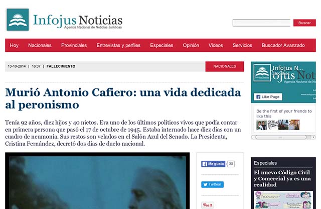 Publicación original por Infojus Noticias