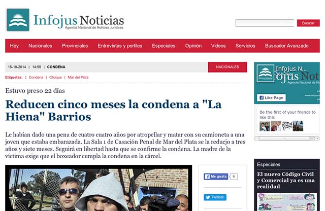 Publicación original por Infojus Noticias