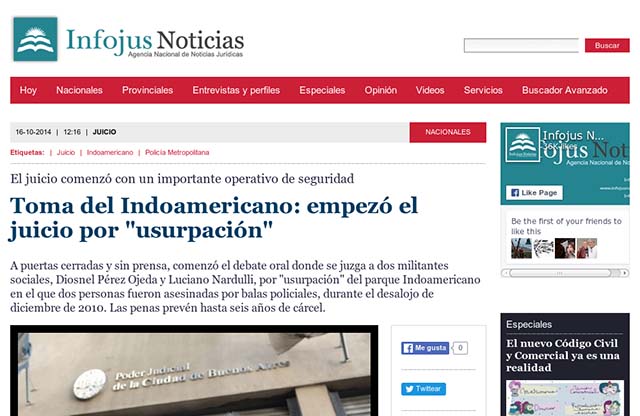 Publicación original por Infojus Noticias