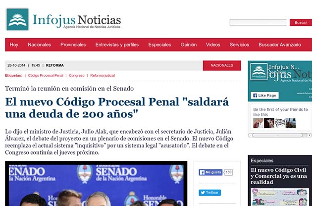 Publicación original por Infojus Noticias