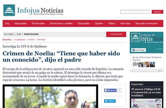 Publicación original por Infojus Noticias