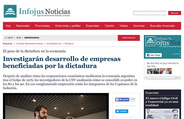 Publicación original por Infojus Noticias