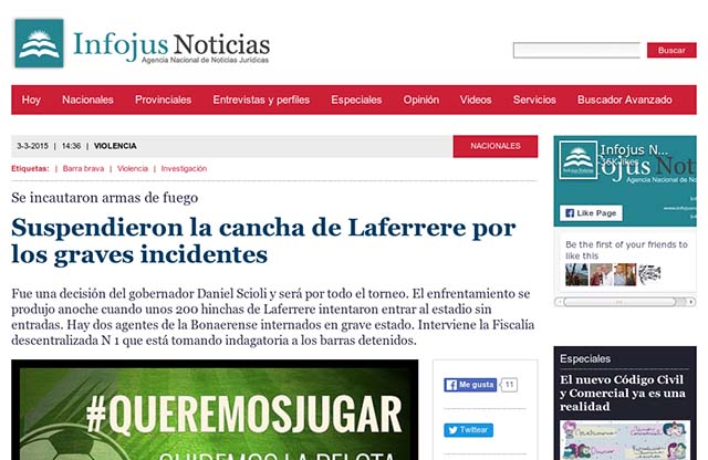 Publicación original por Infojus Noticias