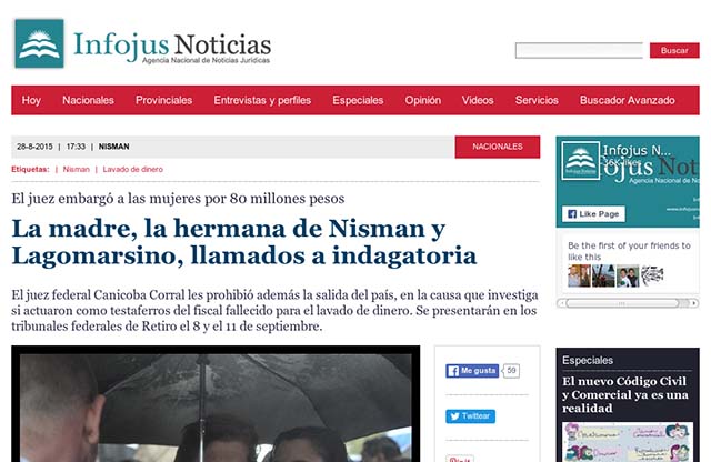 Publicación original por Infojus Noticias