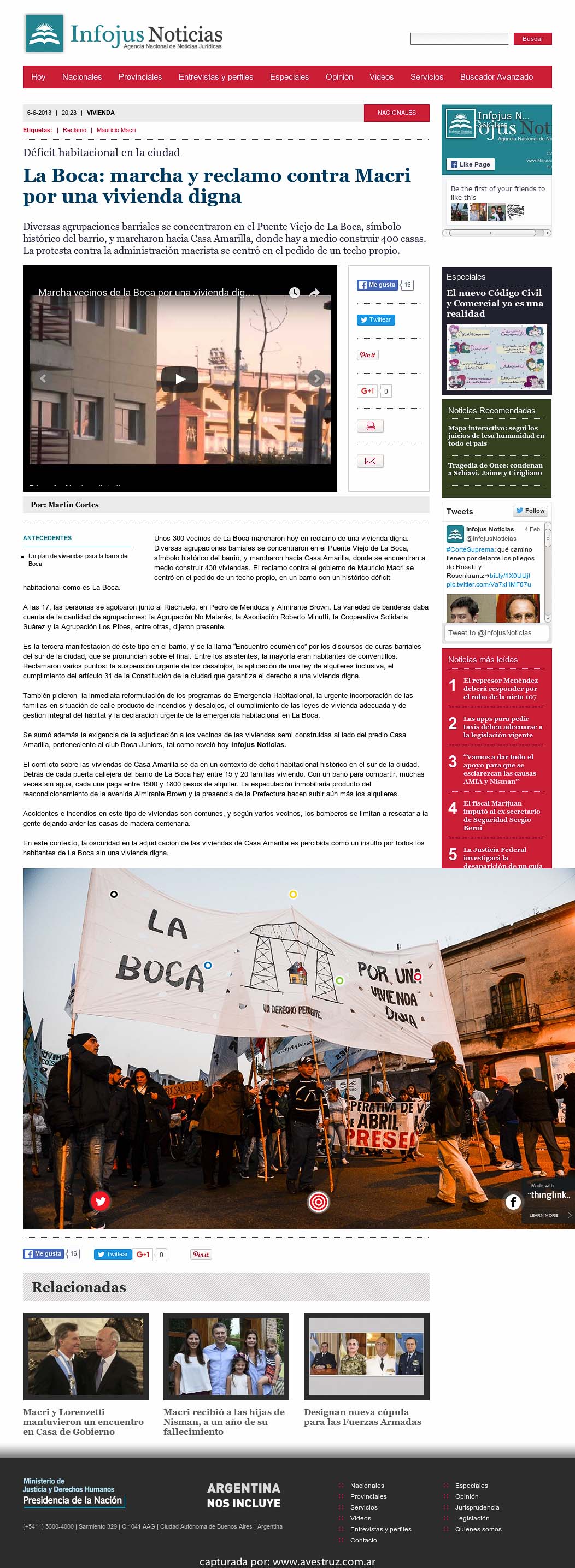 Nota de Infojus borrada