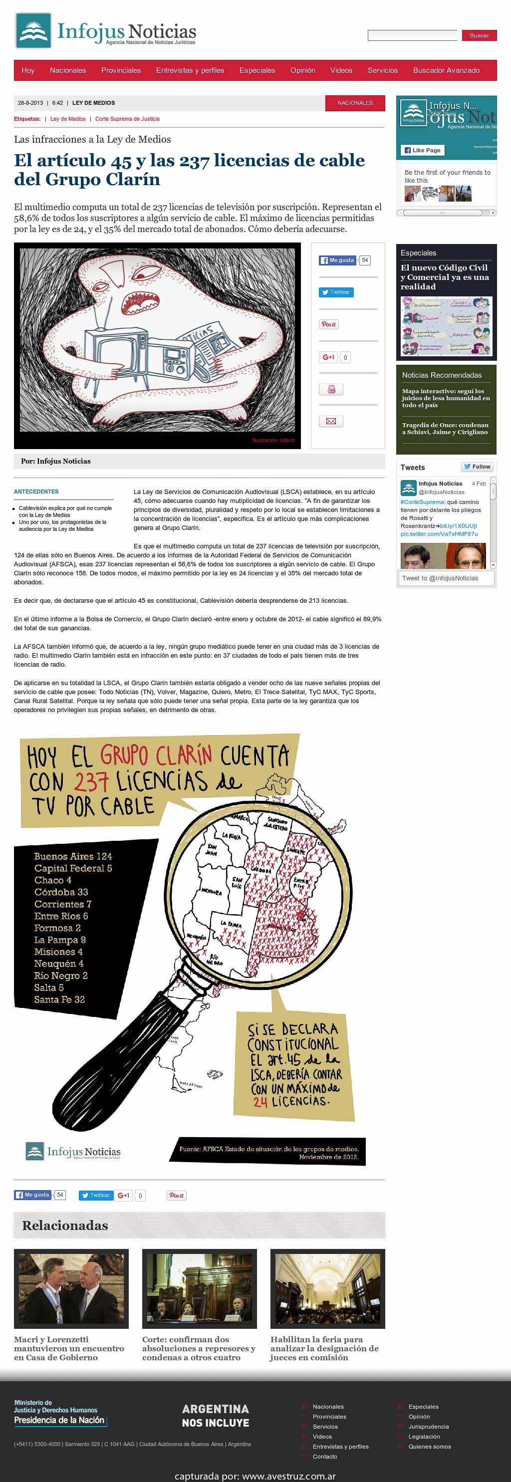 Nota de Infojus borrada