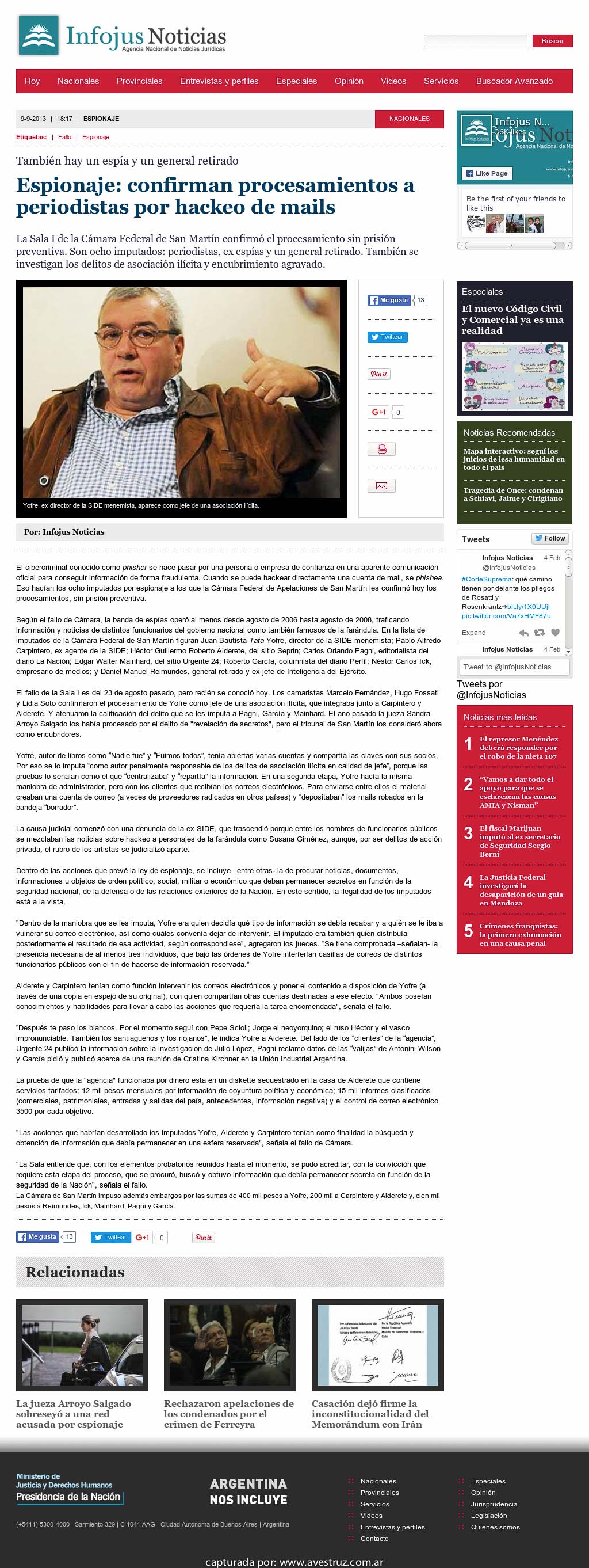 Nota de Infojus borrada