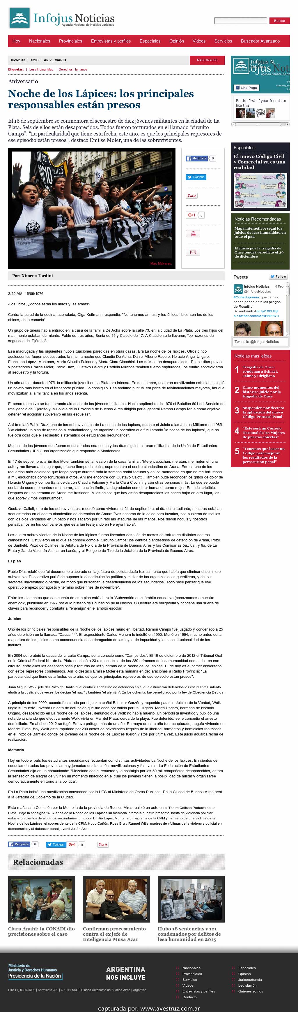 Nota de Infojus borrada
