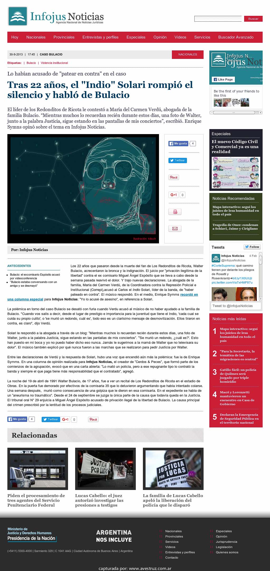 Nota de Infojus borrada