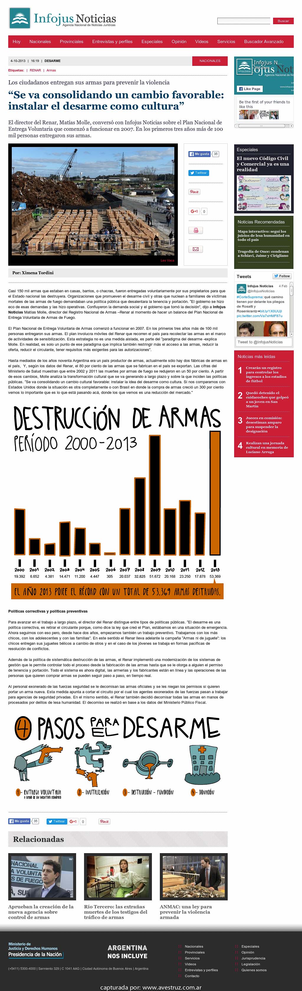 Nota de Infojus borrada