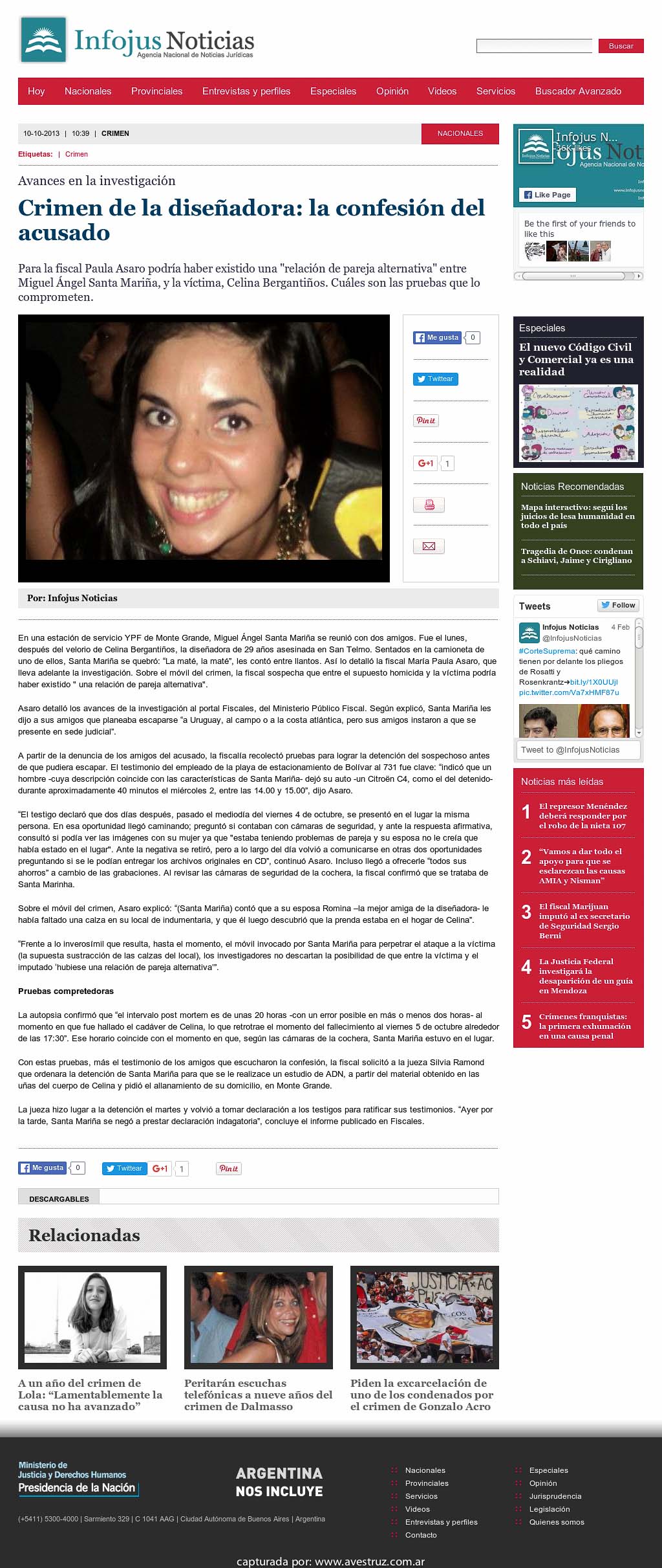 Nota de Infojus borrada
