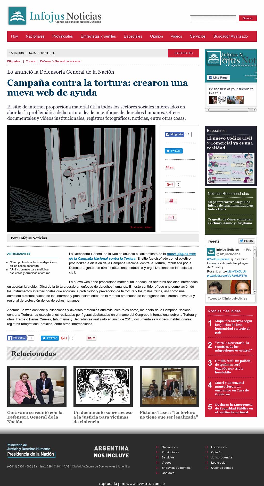 Nota de Infojus borrada