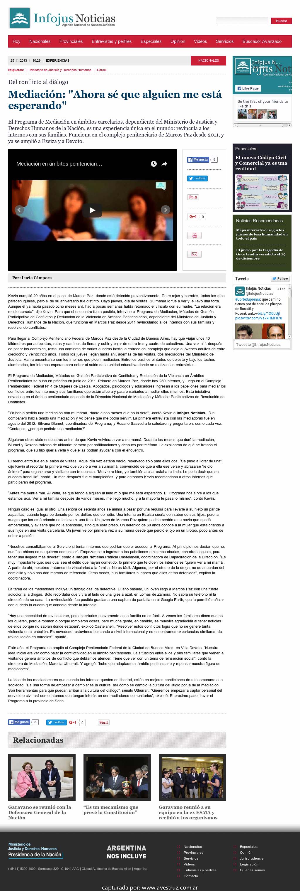 Nota de Infojus borrada