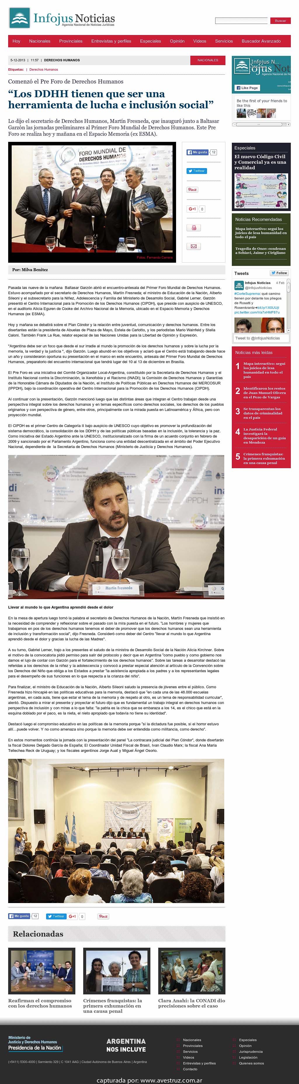 Nota de Infojus borrada