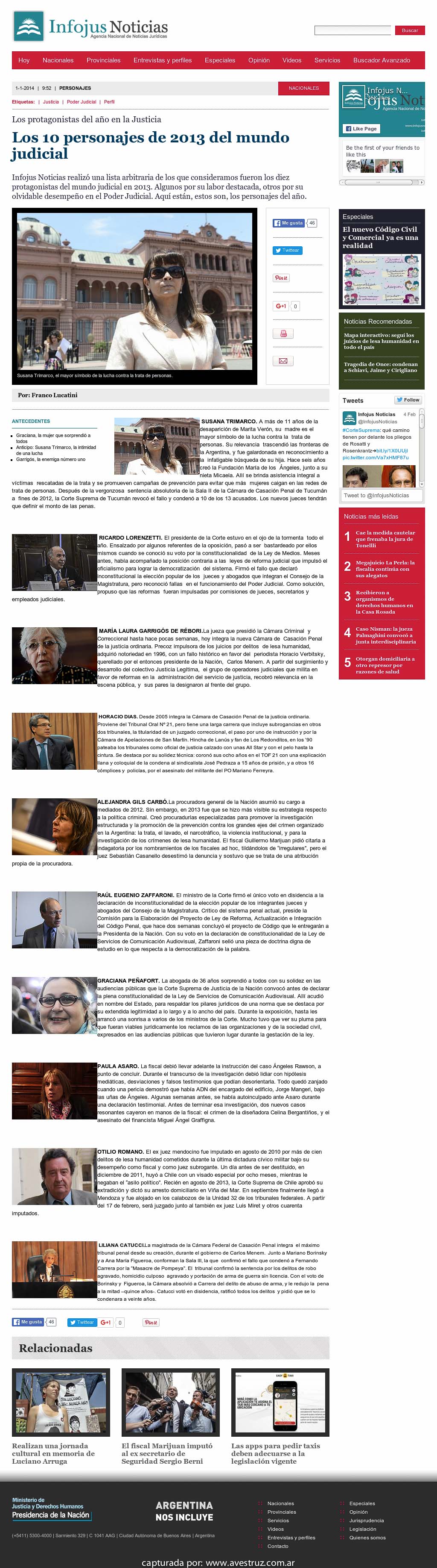 Nota de Infojus borrada