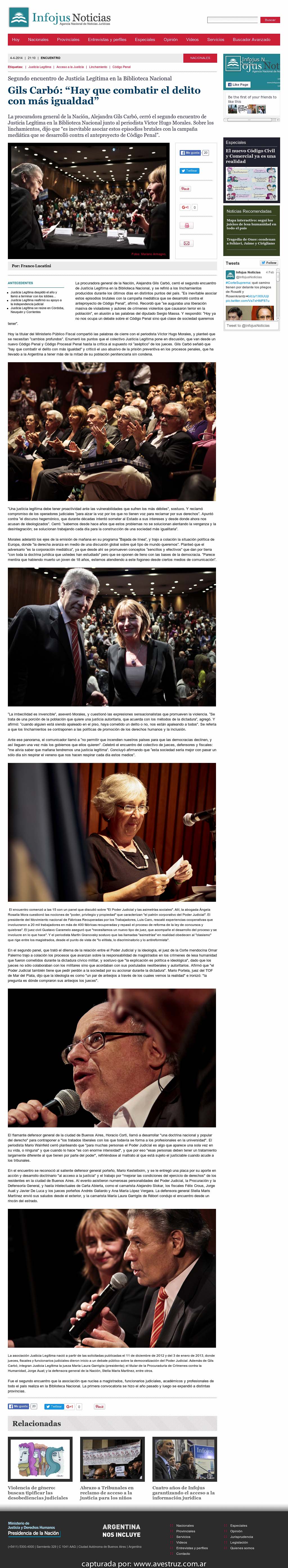 Nota de Infojus borrada