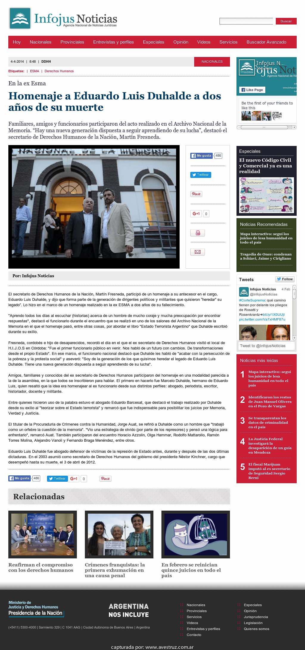 Nota de Infojus borrada
