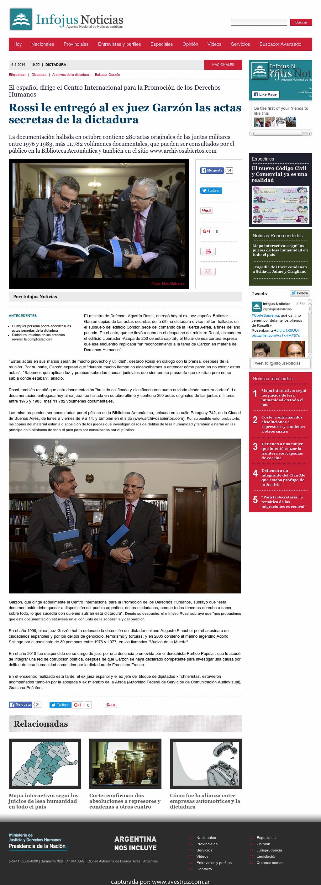 Nota de Infojus borrada