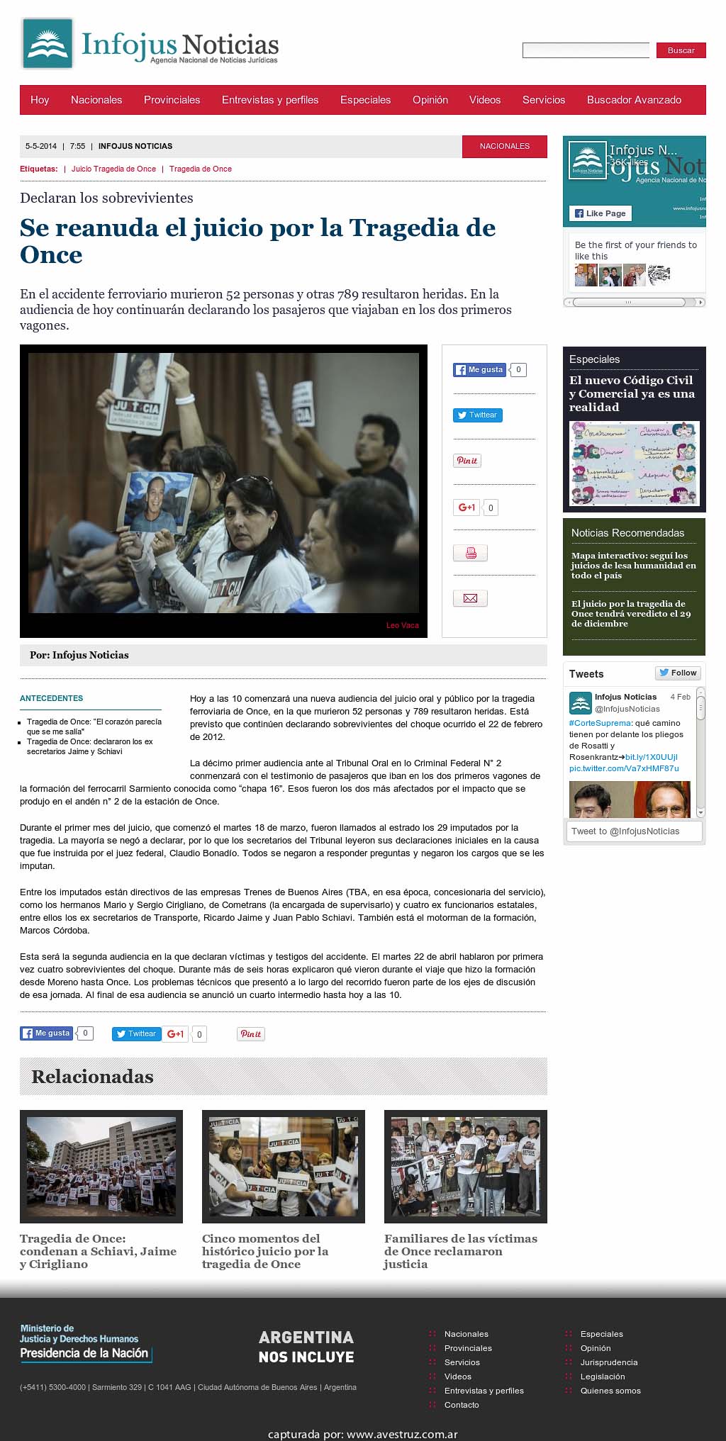 Nota de Infojus borrada