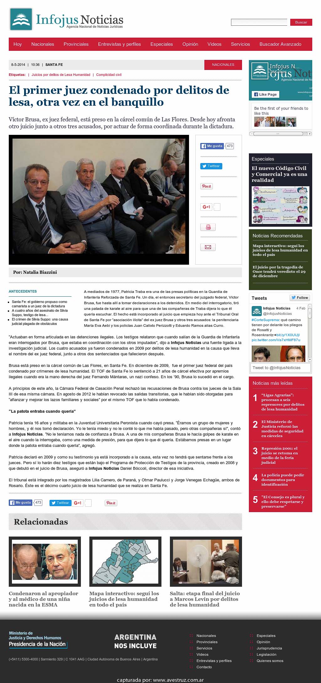 Nota de Infojus borrada