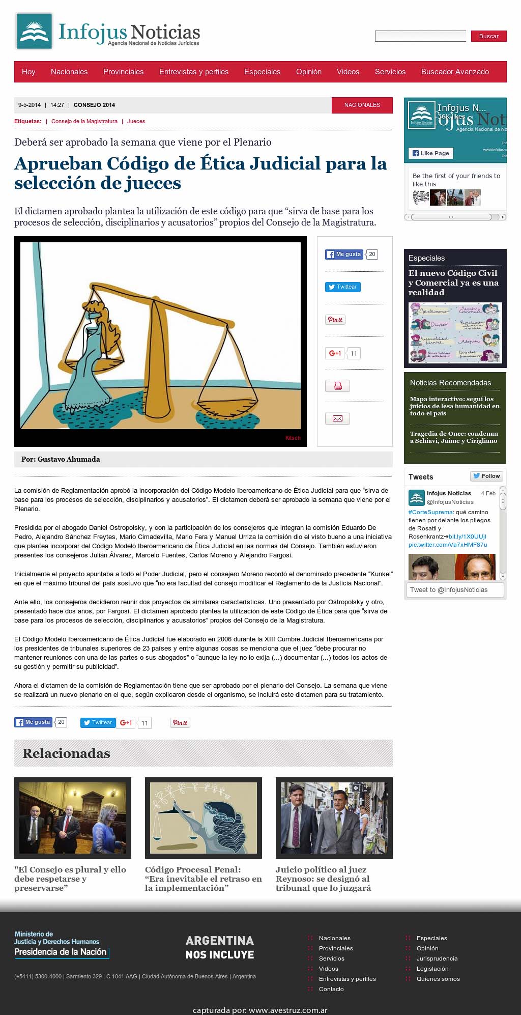 Nota de Infojus borrada