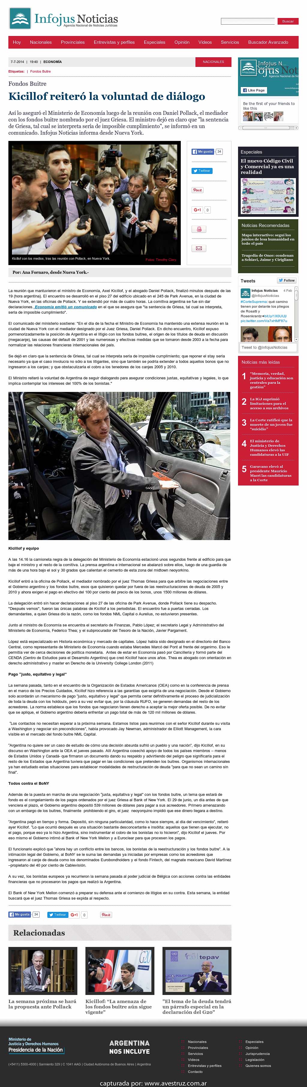 Nota de Infojus borrada