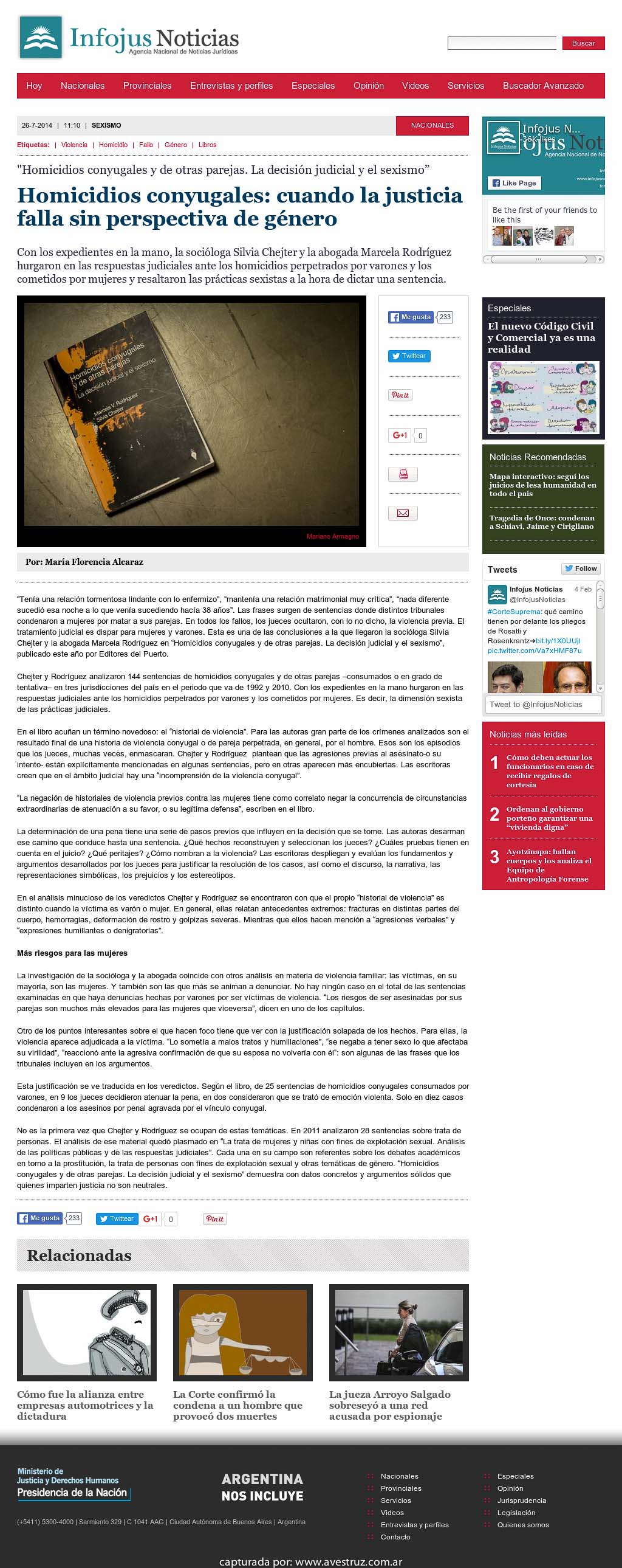 Nota de Infojus borrada