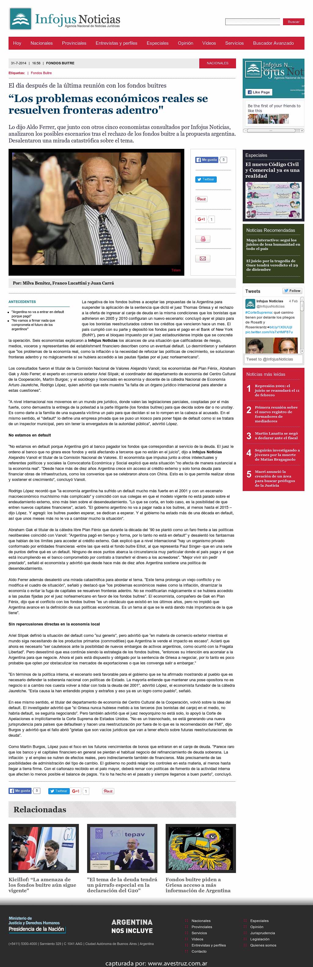 Nota de Infojus borrada