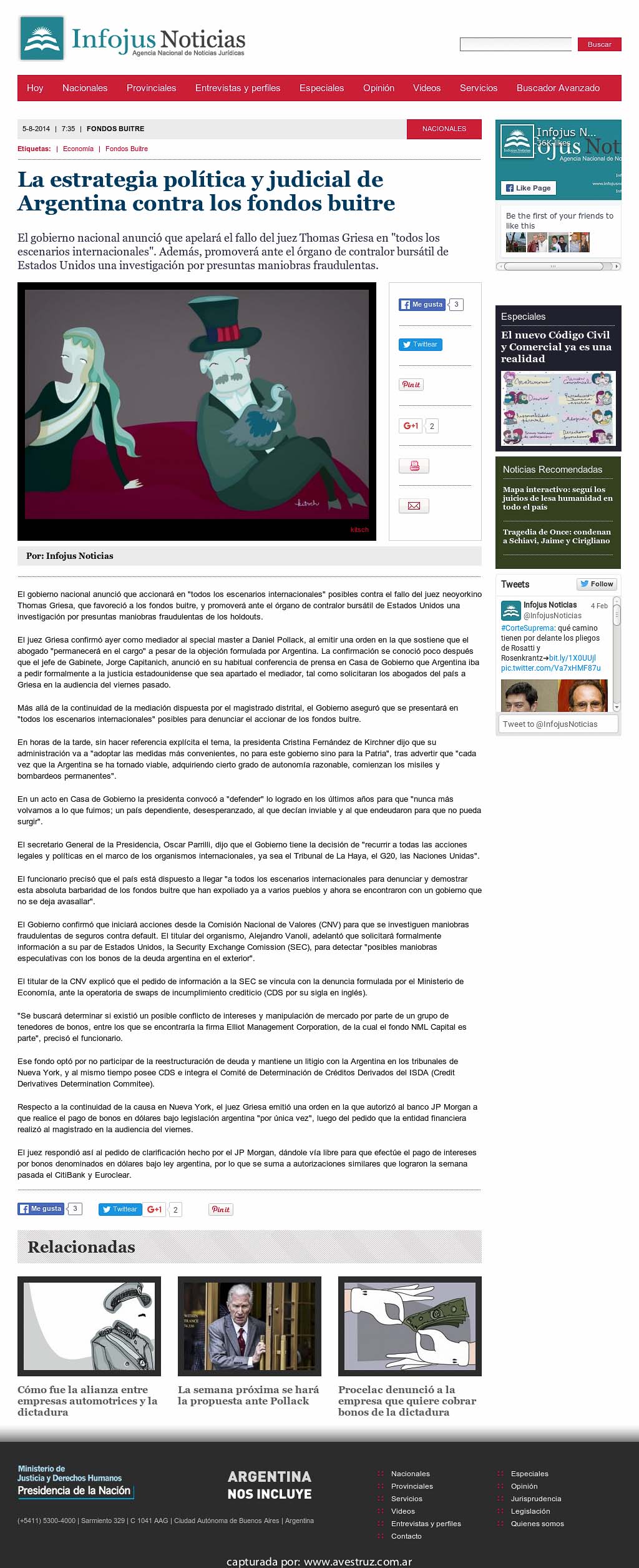 Nota de Infojus borrada