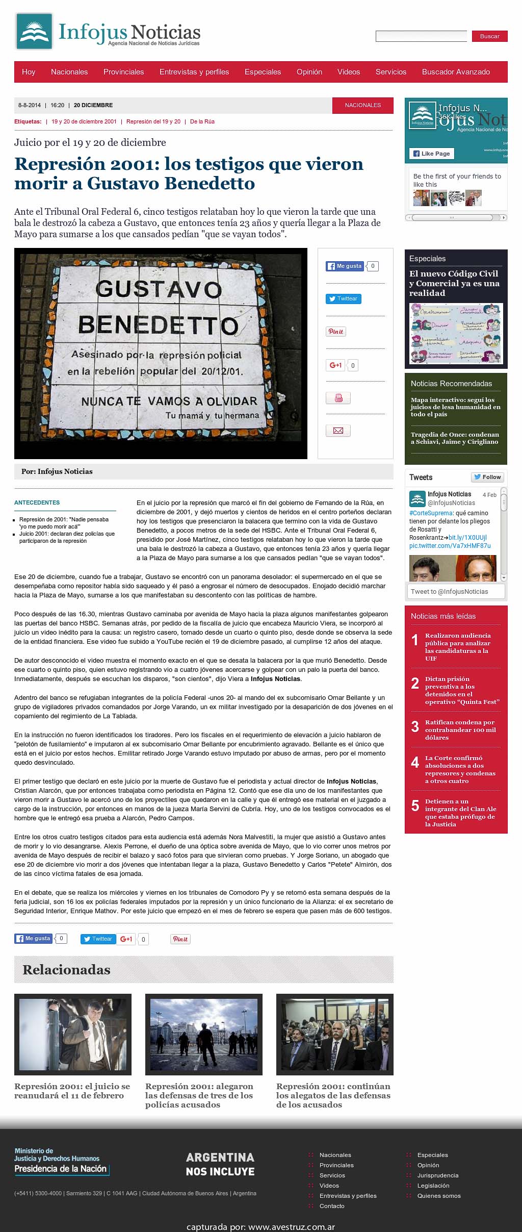 Nota de Infojus borrada