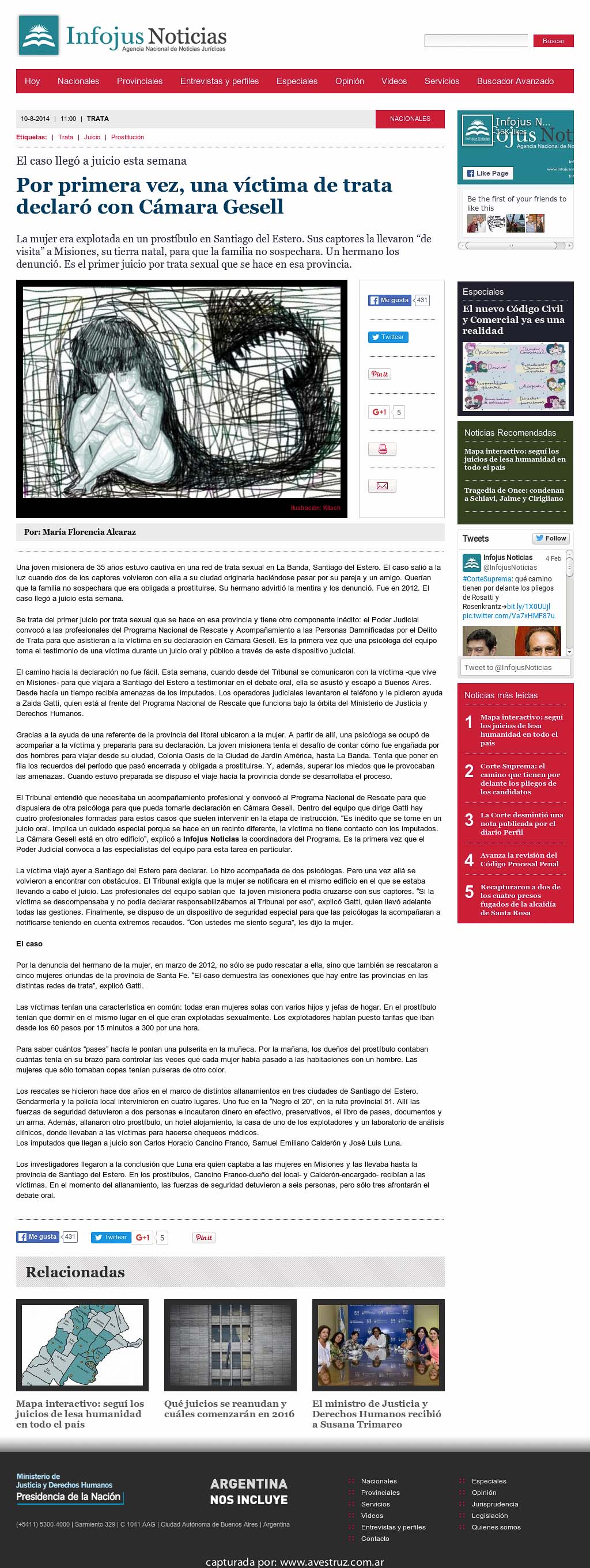 Nota de Infojus borrada