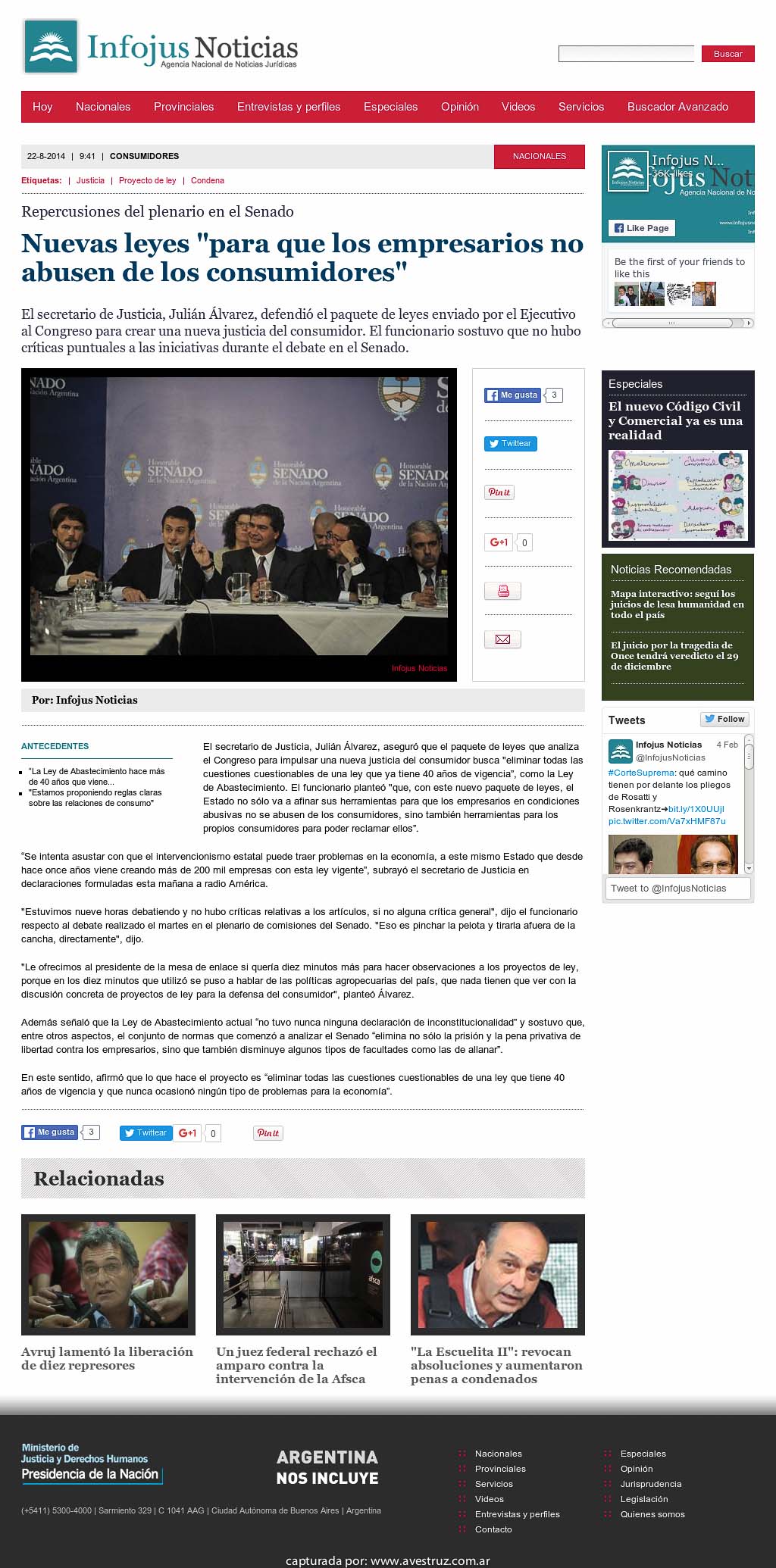 Nota de Infojus borrada