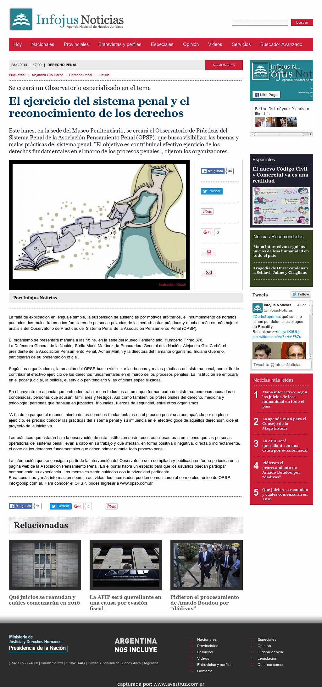 Nota de Infojus borrada