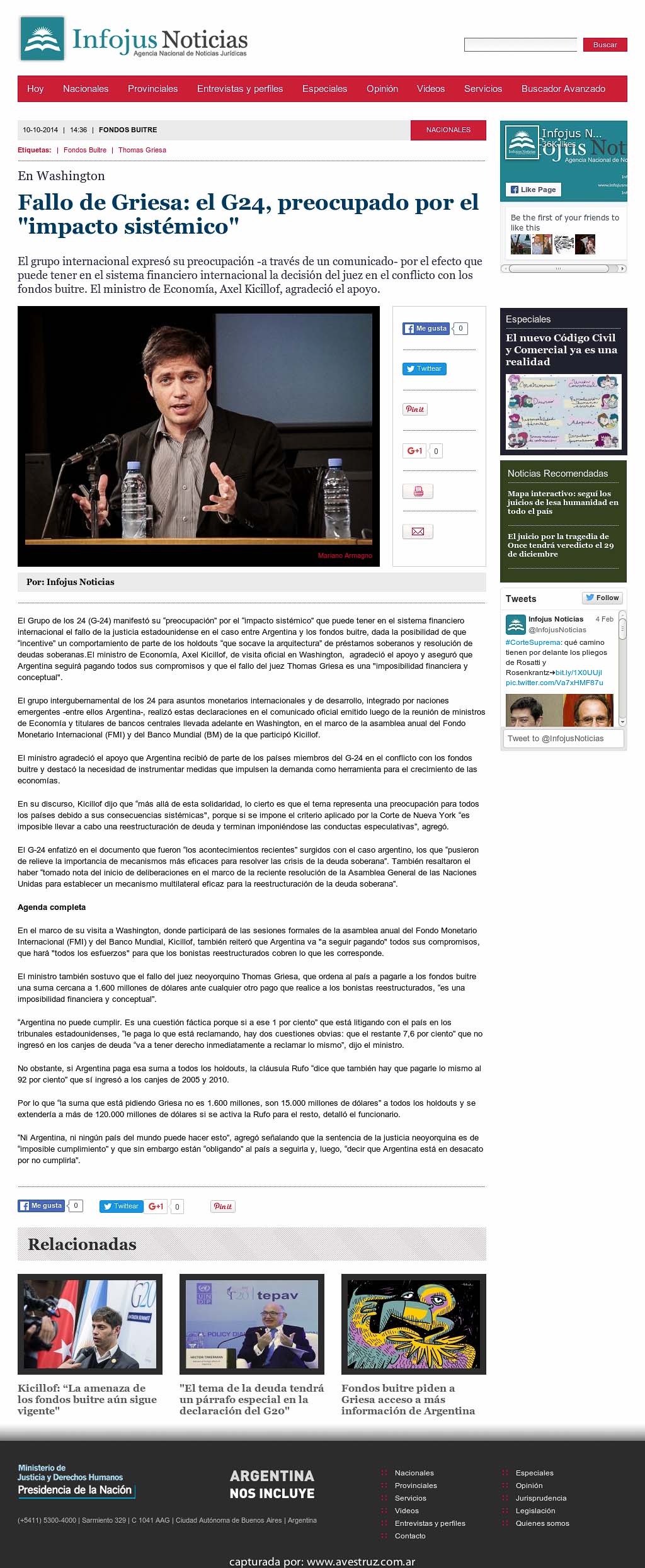 Nota de Infojus borrada