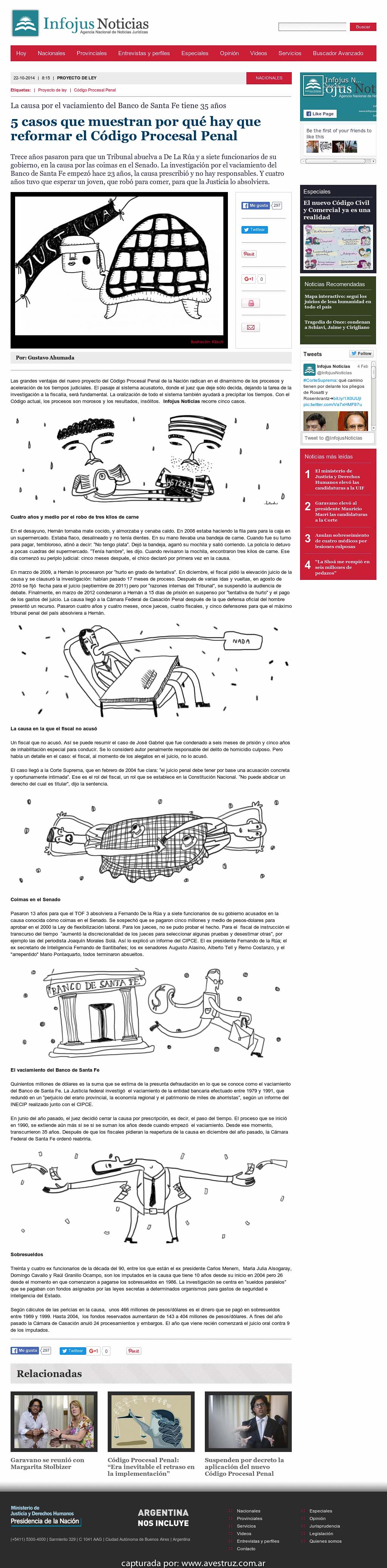 Nota de Infojus borrada
