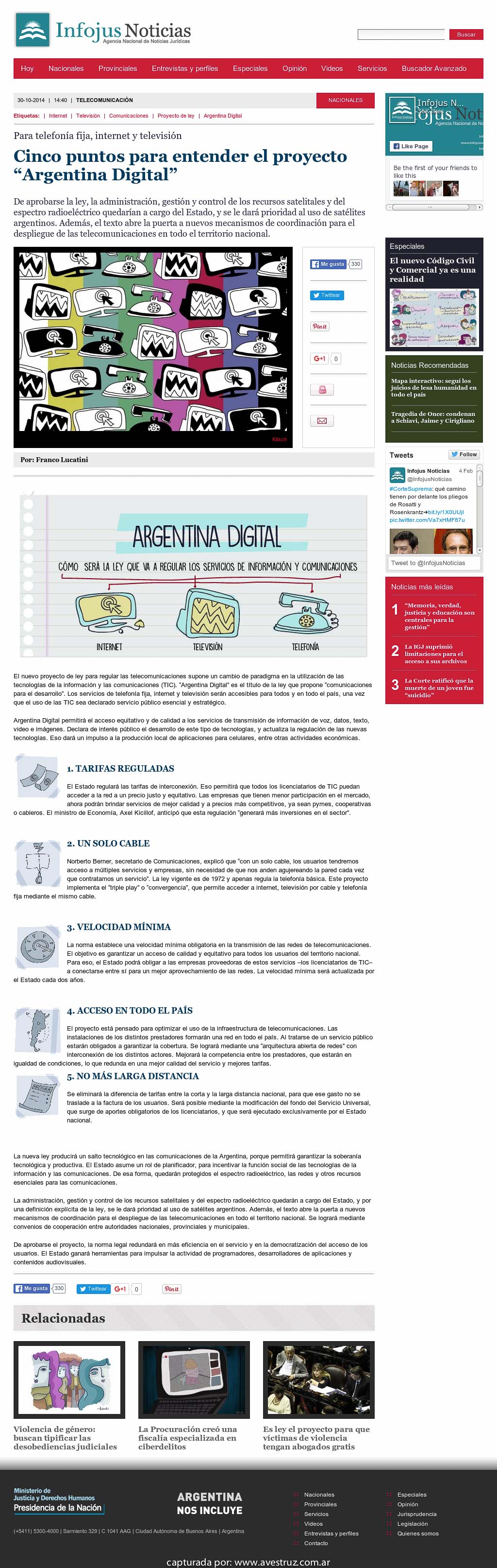 Nota de Infojus borrada