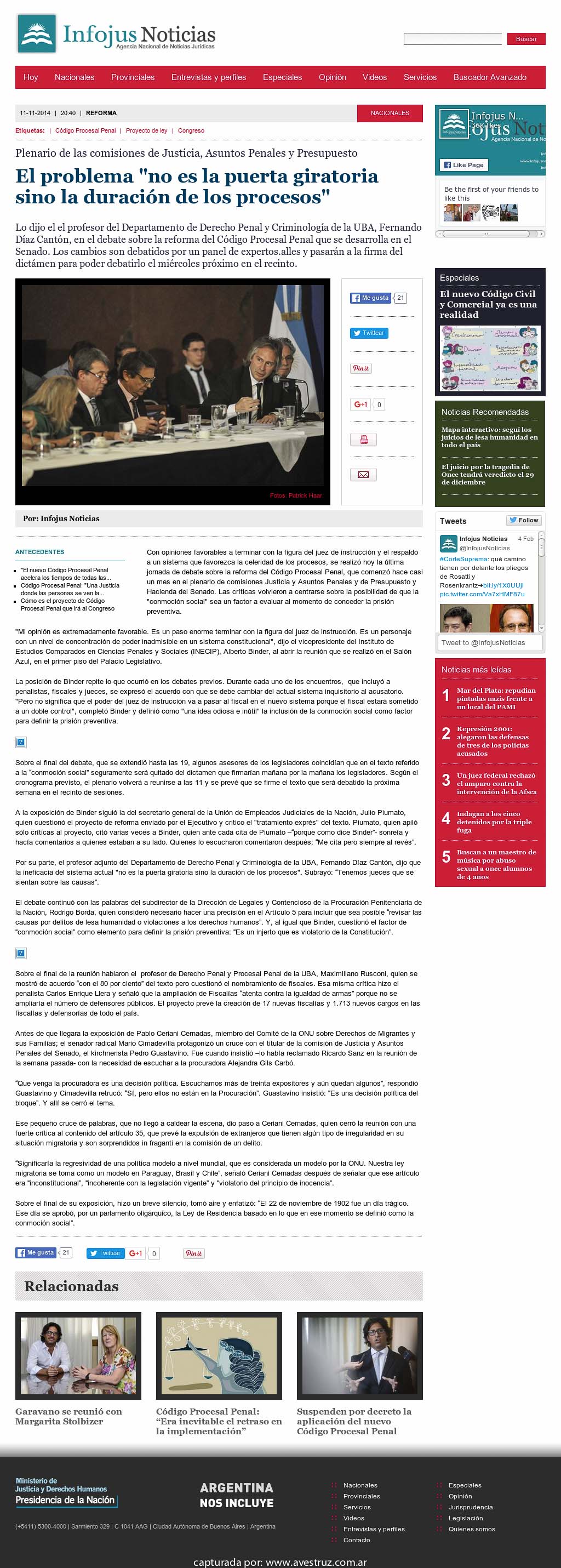 Nota de Infojus borrada